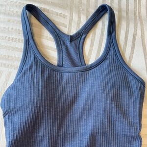 Lululemon | Washed Denim Blue Ebb to Street Tank Top Size 4